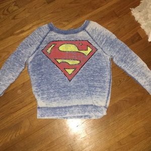 Blue Superman crewneck